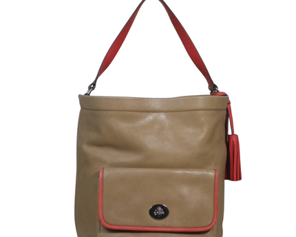 Coach Tan Leather Legacy Penny Pocket Hobo Bag