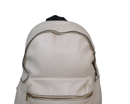 Coach Off-white Pebbled Leather Backpack