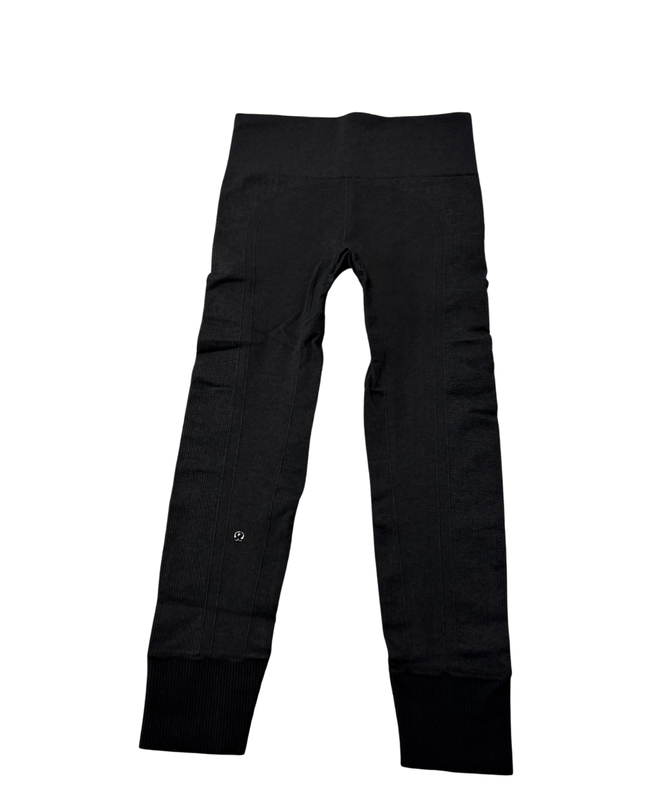 Lululemon Charcoal Seamless Ribbed Performance Leggings