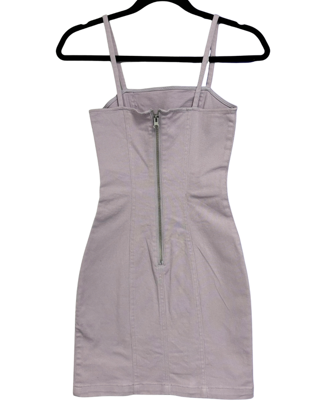 H&M Lavender Purple Cotton Twill Mini Dress