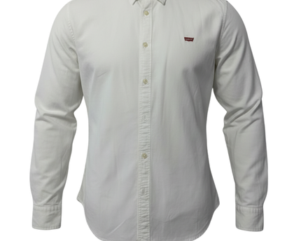 Levi's White Slim Fit Cotton Button-Down Shirt