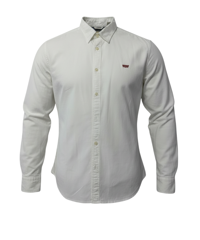 Levi's White Slim Fit Cotton Button-Down Shirt