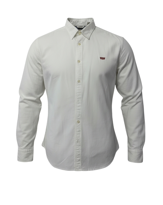 Levi's White Slim Fit Cotton Button-Down Shirt