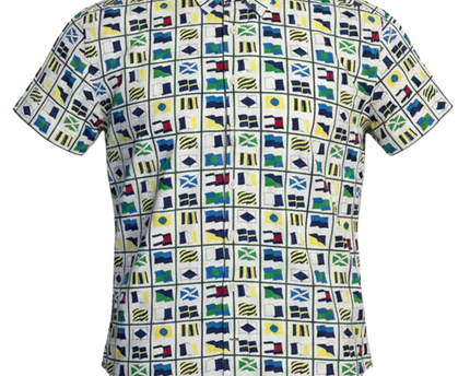 Tommy Hilfiger Multi Nautical Flag Short Sleeve Shirt