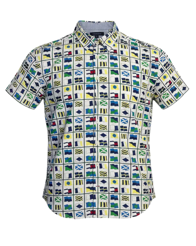 Tommy Hilfiger Multi Nautical Flag Short Sleeve Shirt