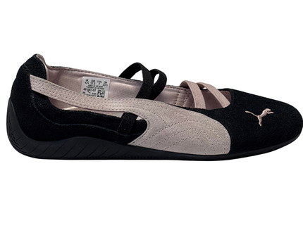 Puma Black Suede Ballet Flat Shoes