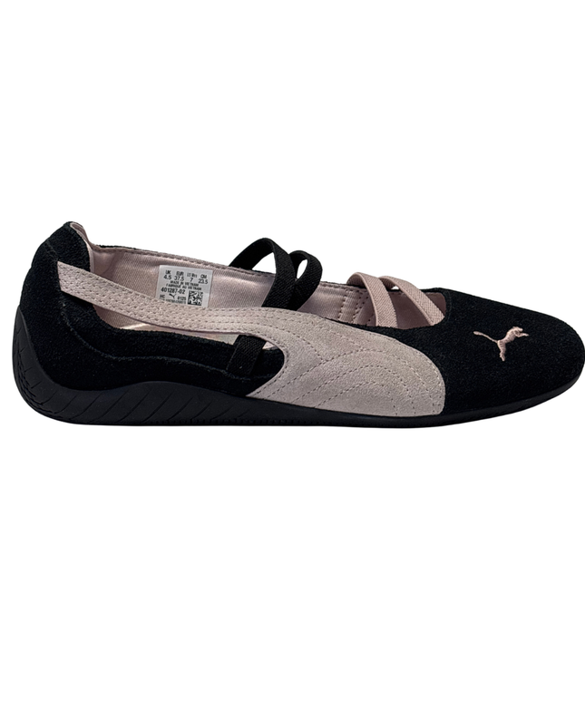 Puma Black Suede Ballet Flat Shoes