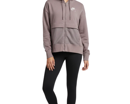 Nike Air Purple Mesh Detail Full-Zip Hoodie
