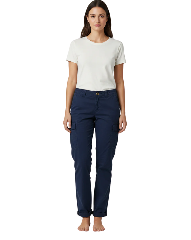Lauren Ralph Lauren Navy Blue Straight Leg Cargo Utility Pants