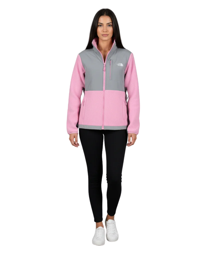 The North Face Pink Two-Tone Denali Fleece Jacket