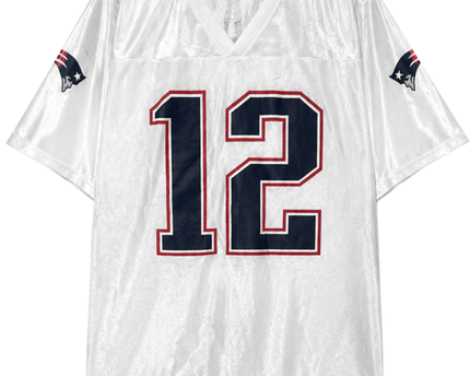 NFL White New England Patriots Tom Brady #12 Football Jersey