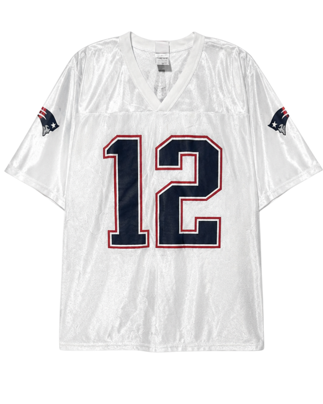 NFL White New England Patriots Tom Brady #12 Football Jersey
