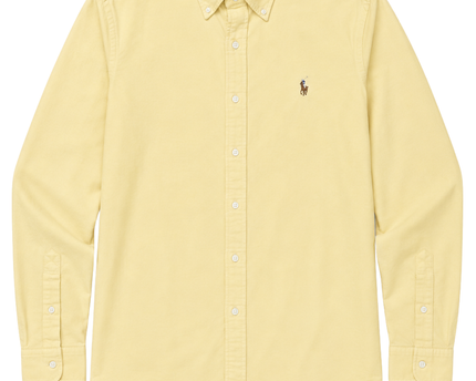 Ralph Lauren Classic Yellow Long Sleeve Button Down Shirt