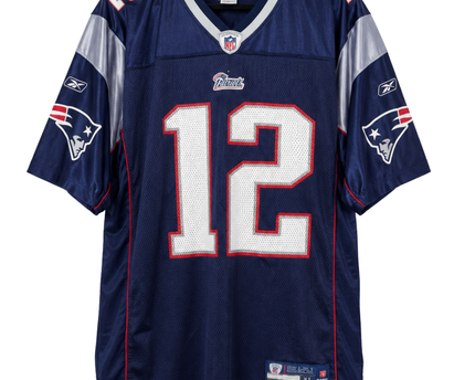 Reebok Navy Blue Tom Brady New England Patriots NFL Jersey