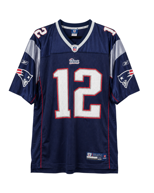 Reebok Navy Blue Tom Brady New England Patriots NFL Jersey