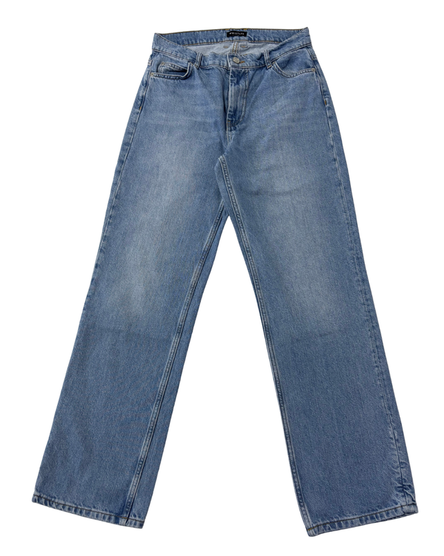 Whistles Mid-Wash Blue Straight Leg Denim Jeans