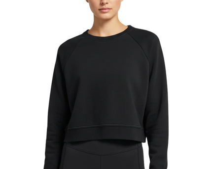 Nike Black Cropped Dri-FIT Sweatshirt