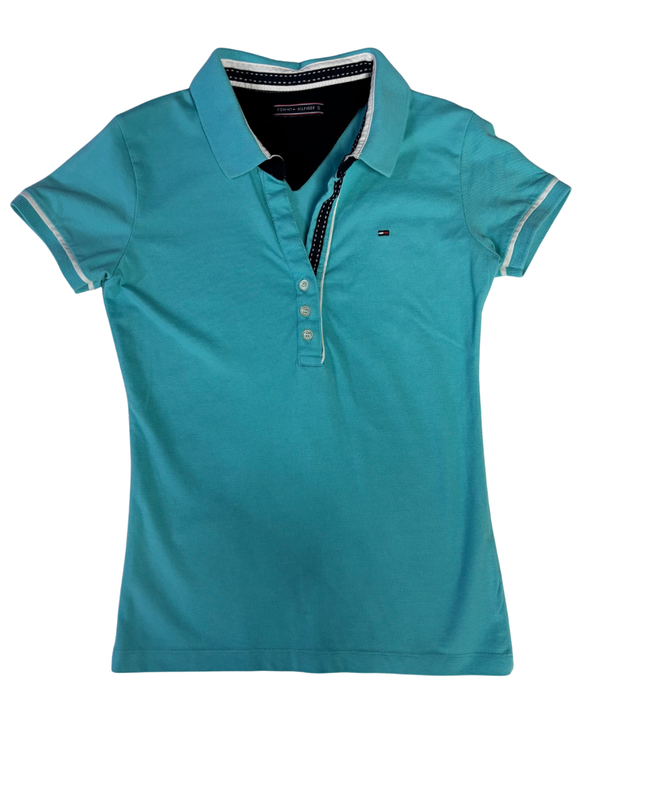 Tommy Hilfiger Turquoise Short Sleeve Polo Shirt