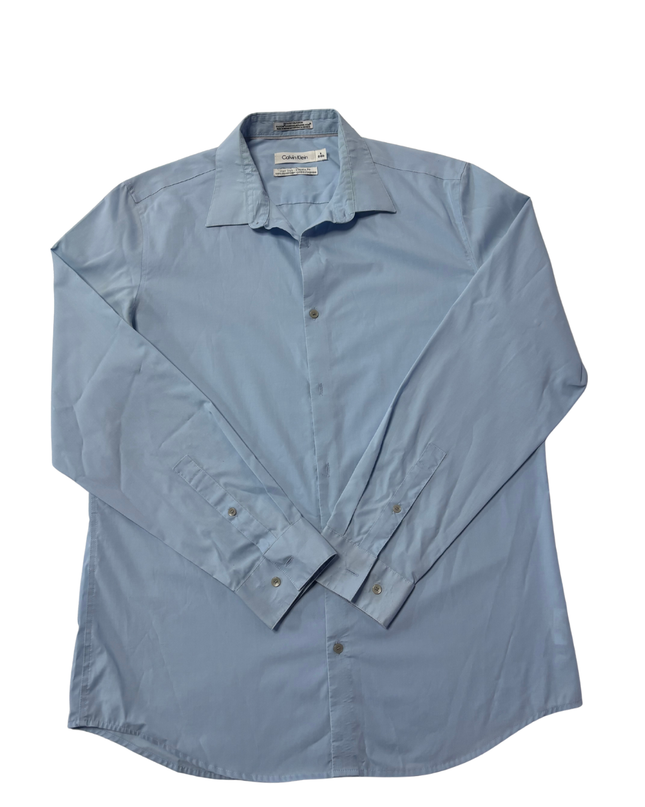 Calvin Klein Light Blue Non-Iron Classic Fit Dress Shirt