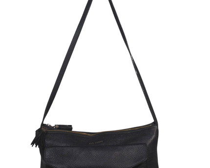 Ted Baker Black Pebbled Leather Crossbody Bag