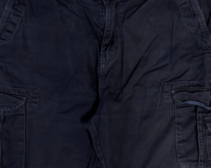 Quiksilver Navy Blue Straight Fit Cargo Shorts