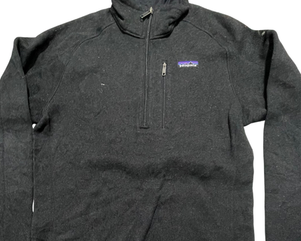 Patagonia Charcoal Better Sweater 1/4 Zip Fleece Pullover