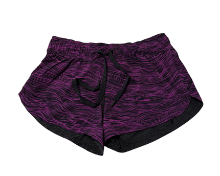 lululemon athletica Purple Wavy Print Performance Sports Shorts
