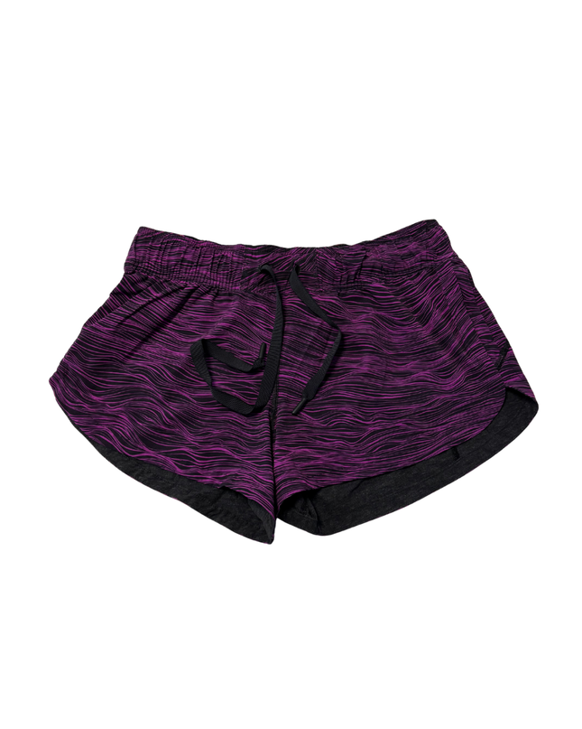 lululemon athletica Purple Wavy Print Performance Sports Shorts