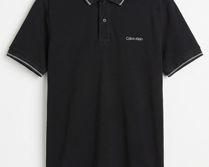 Calvin Klein Black Short Sleeve Polo Shirt