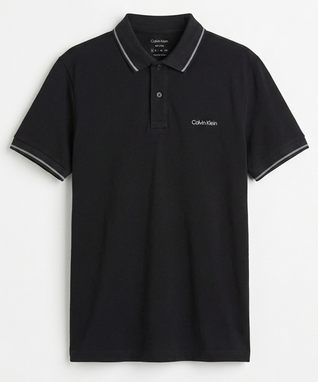 Calvin Klein Black Short Sleeve Polo Shirt
