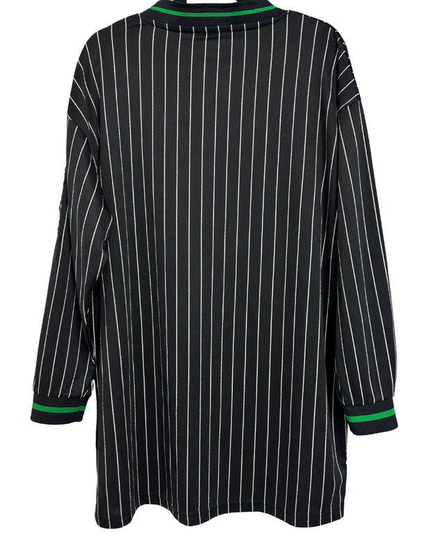 FB SISTER Black Pinstripe Harlem Stars Oversized Jersey
