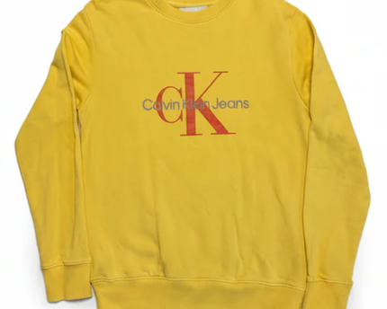Calvin Klein Jeans Yellow Logo Sweatshirt