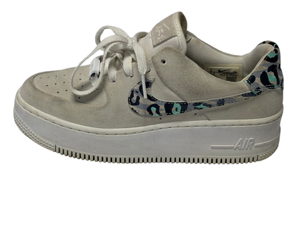 Nike Beige Air Force 1 Sage Low Leopard Sneakers