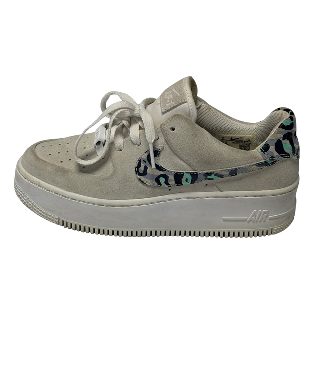 Nike Beige Air Force 1 Sage Low Leopard Sneakers