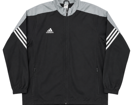 Adidas Black Two-Tone Performance Windbreaker Track Jacket