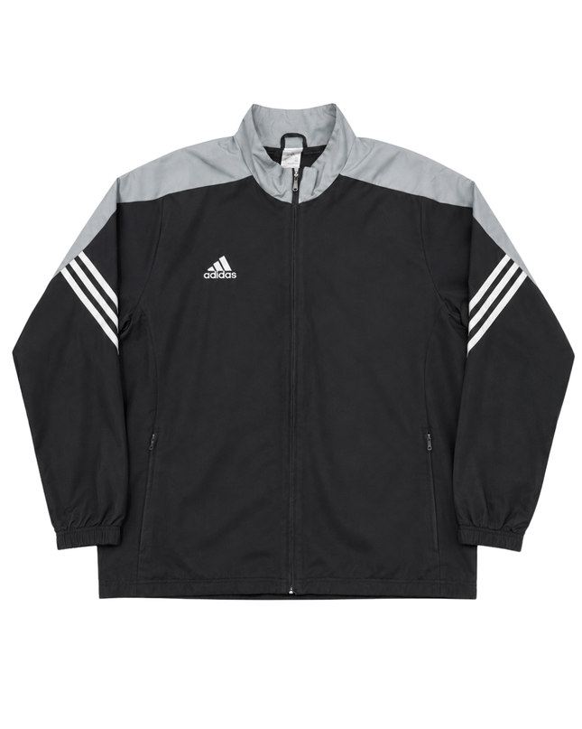 Adidas Black Two-Tone Performance Windbreaker Track Jacket