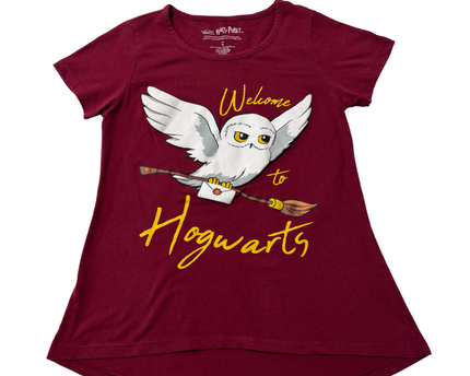Harry Potter Maroon Hedwig Graphic Tee