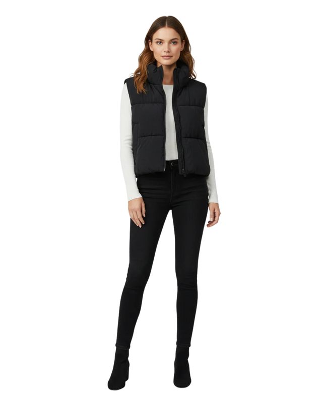 H&M Divided Black Puffer Vest