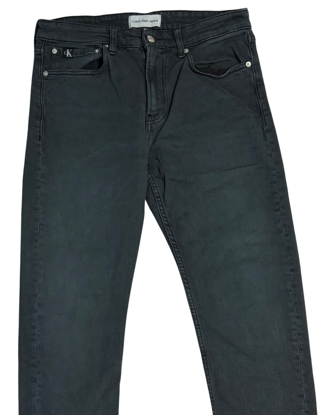 Calvin Klein Jeans Black Washed Straight Leg Jeans