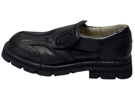 New Rock Black Quilted Slip-On Platform Shoes W/Box