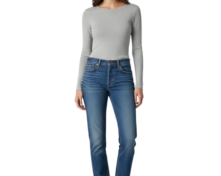 Levi's Blue 501 Button Fly Straight Leg Jeans