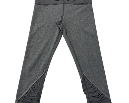 Lululemon Grey Ruched Crop Leggings