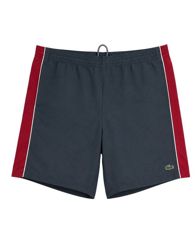 Lacoste Teal Colorblock Performance Sports Shorts