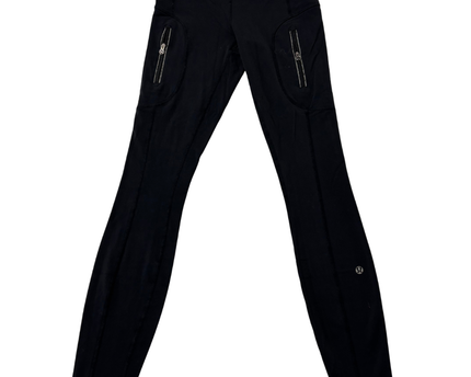 Lululemon Black Full-Length Zipper Pocket Leggings