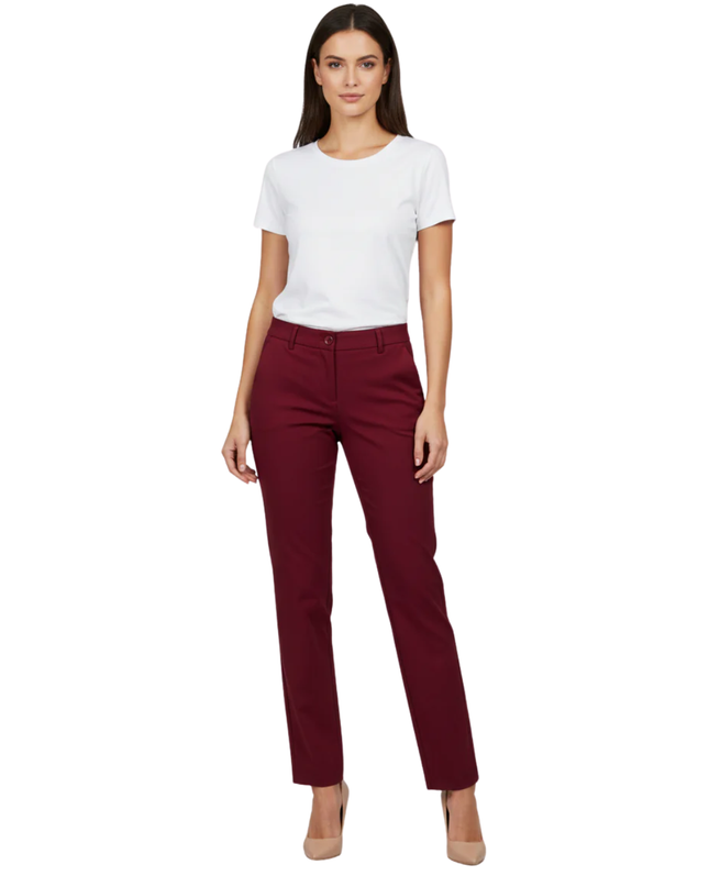 Brooks Brothers Red Fleece Maroon Slim-Fit Trousers