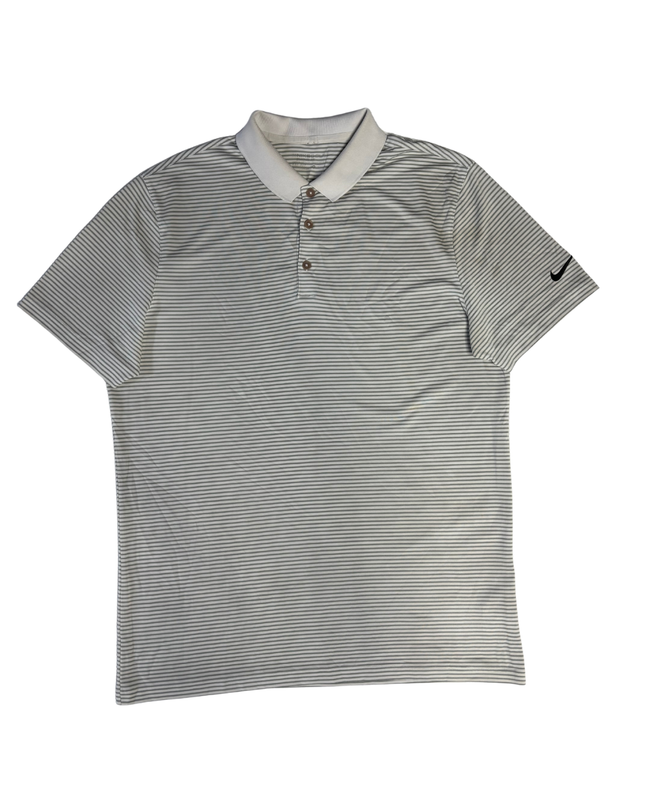 Nike Golf Grey Striped Sports Polo