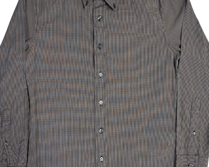 Abercrombie & Fitch Grey Check Super Slim Stretch Shirt