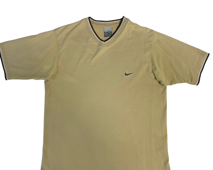 Nike Beige V-Neck T-Shirt