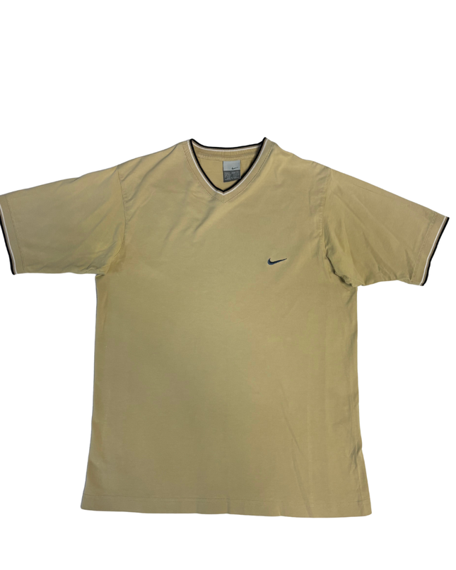 Nike Beige V-Neck T-Shirt