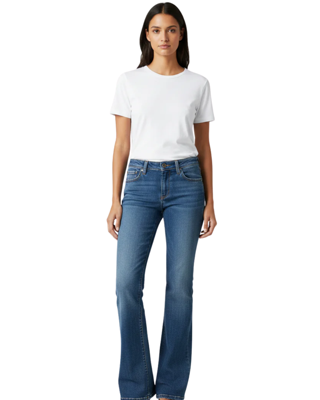 Levi's Blue 572 Boot Cut Stretch Denim Jeans